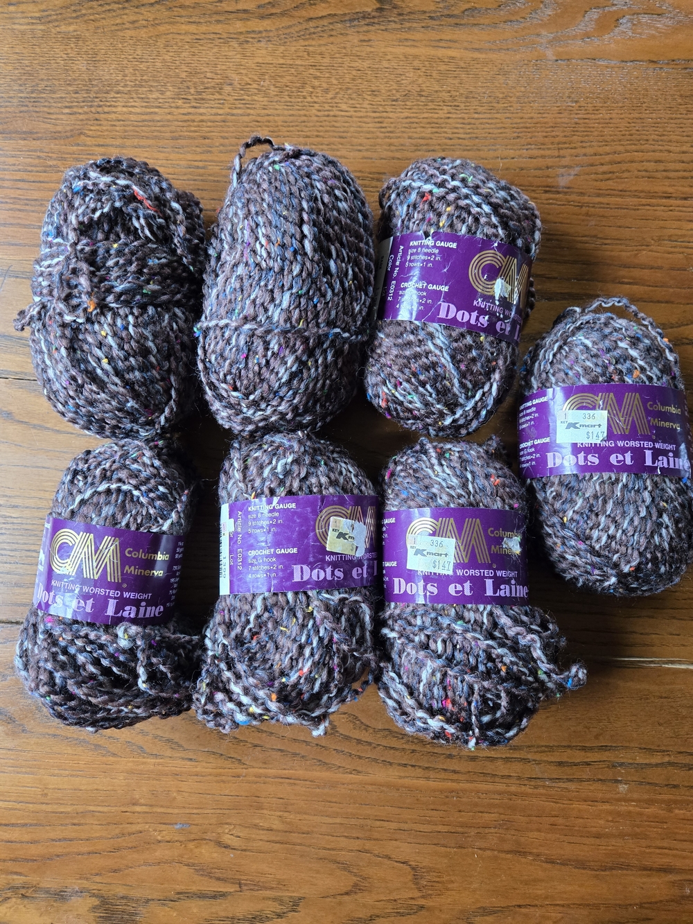 8-Cloumbia Minerva Tweed Yarn with Colorful Flecks-Bark #1399
